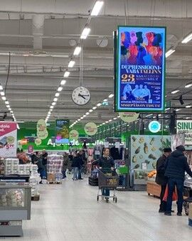 Digital poster campaigns in Estonian supermarkets. poster-in-estonian-supermarkets
